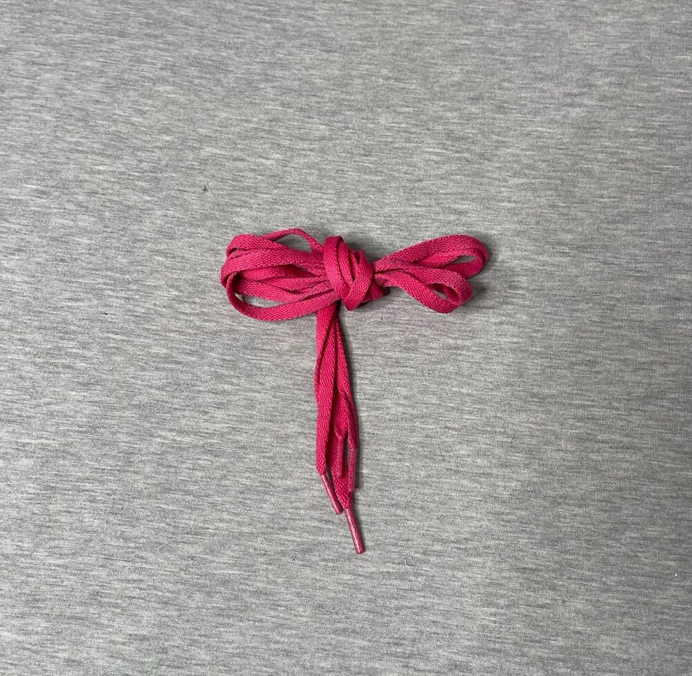 Delele Hot Pink Shoelaces - 1 Pair